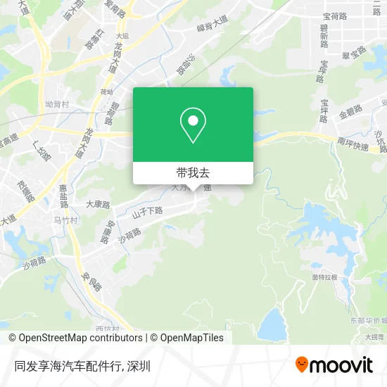 同发享海汽车配件行地图
