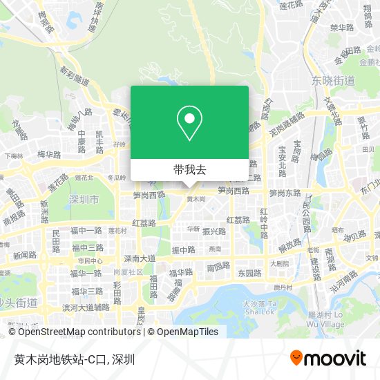 黄木岗地铁站-C口地图