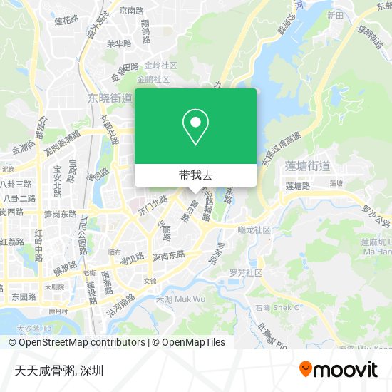 天天咸骨粥地图
