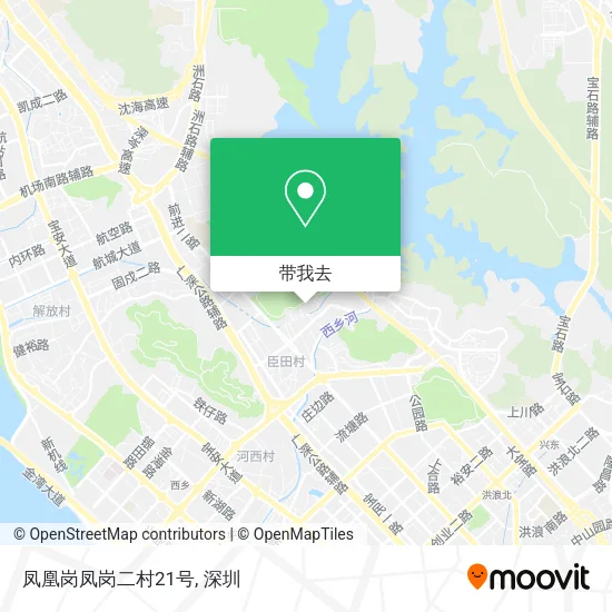 凤凰岗凤岗二村21号地图