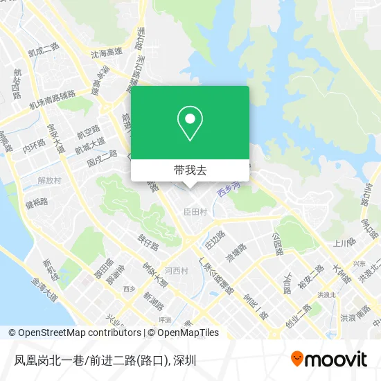 凤凰岗北一巷/前进二路(路口)地图