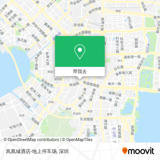 凤凰城酒店-地上停车场地图
