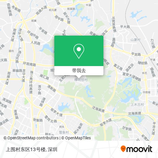 上围村东区13号楼地图