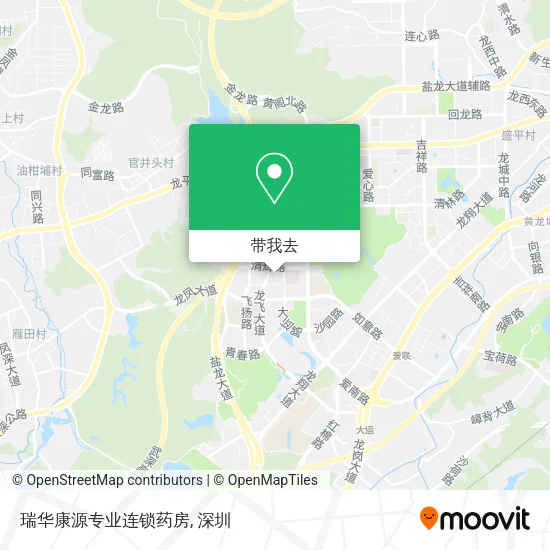 瑞华康源专业连锁药房地图