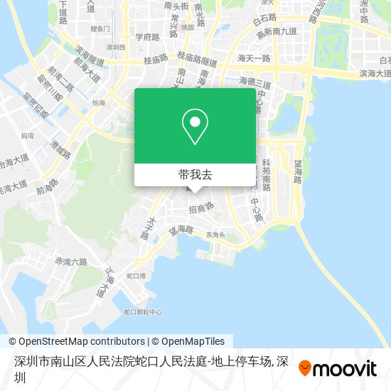 深圳市南山区人民法院蛇口人民法庭-地上停车场地图