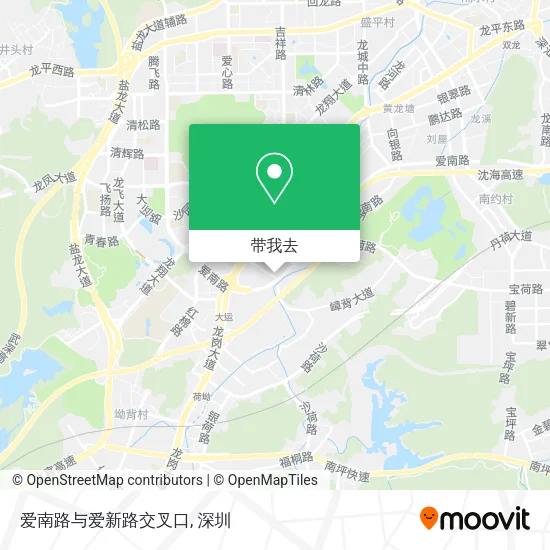 爱南路与爱新路交叉口地图