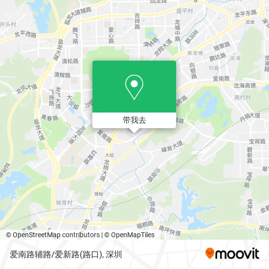 爱南路辅路/爱新路(路口)地图