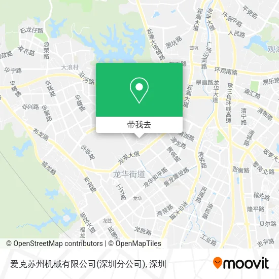 爱克苏州机械有限公司(深圳分公司)地图