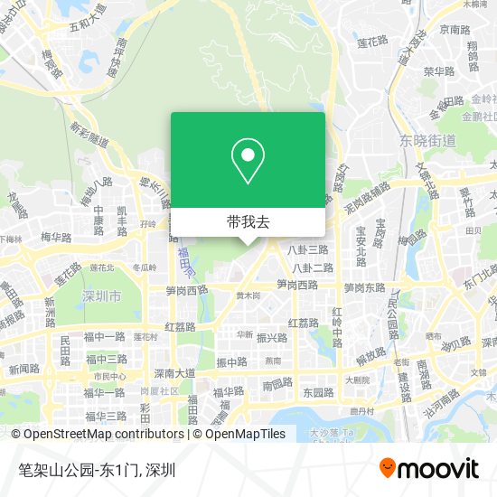 笔架山公园-东1门地图