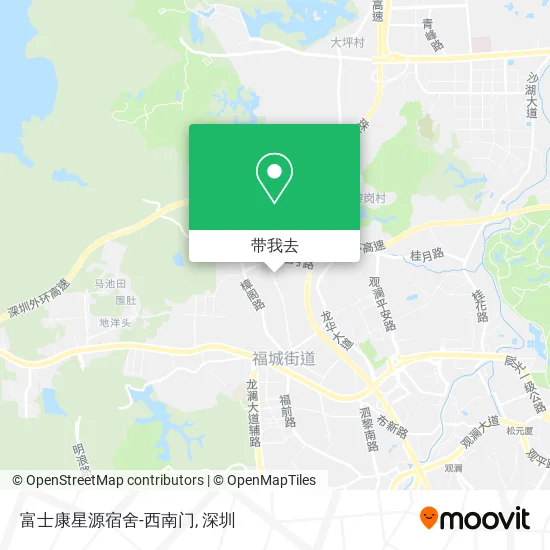 富士康星源宿舍-西南门地图