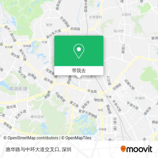 惠华路与中环大道交叉口地图