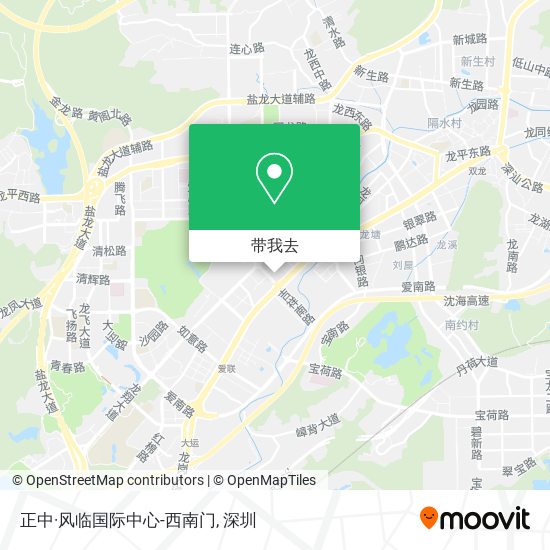 正中·风临国际中心-西南门地图