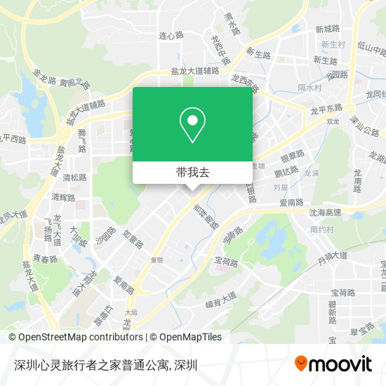 深圳心灵旅行者之家普通公寓地图