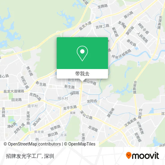 招牌发光字工厂地图