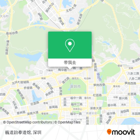 巍道跆拳道馆地图