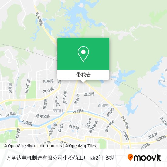 万至达电机制造有限公司李松萌工厂-西2门地图