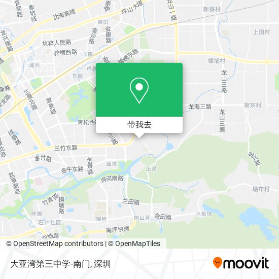 大亚湾第三中学-南门地图