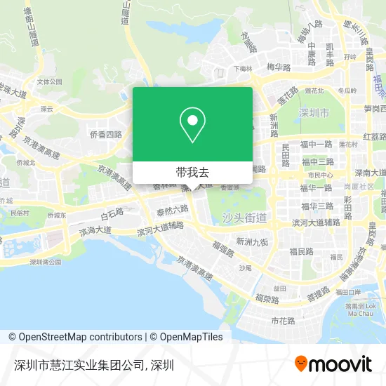 深圳市慧江实业集团公司地图