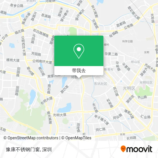 豫康不锈钢门窗地图