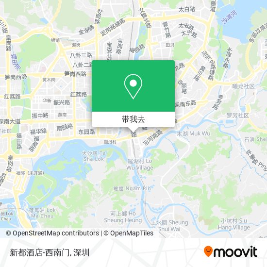 新都酒店-西南门地图