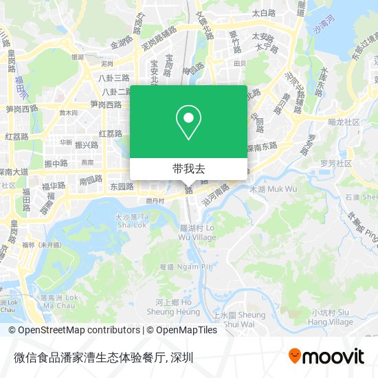 微信食品潘家漕生态体验餐厅地图