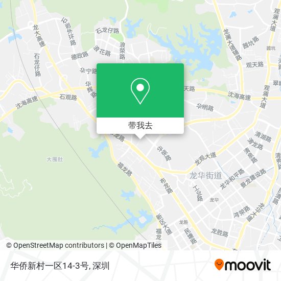 华侨新村一区14-3号地图