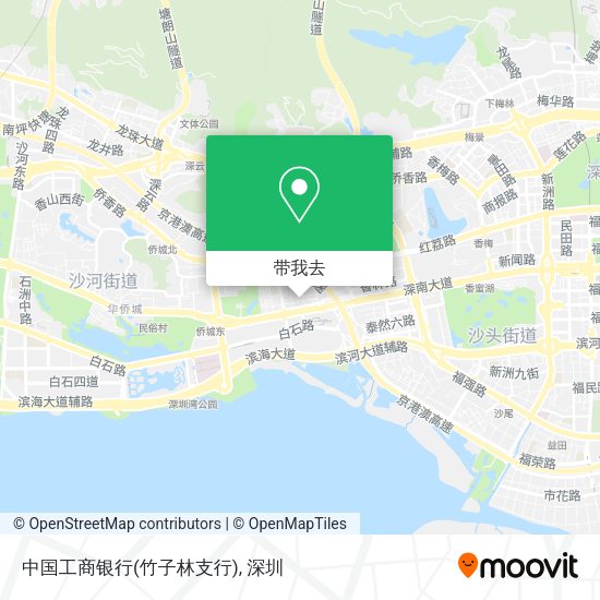 中国工商银行(竹子林支行)地图