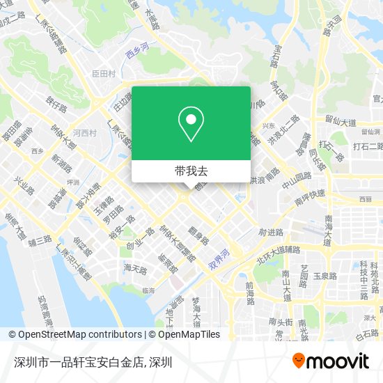 深圳市一品轩宝安白金店地图