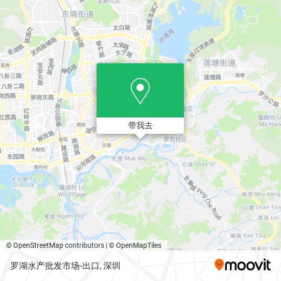 罗湖水产批发市场-出口地图