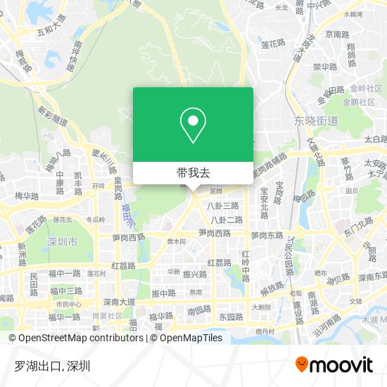 罗湖出口地图