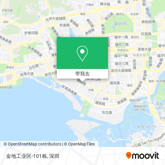 金地工业区-101栋地图