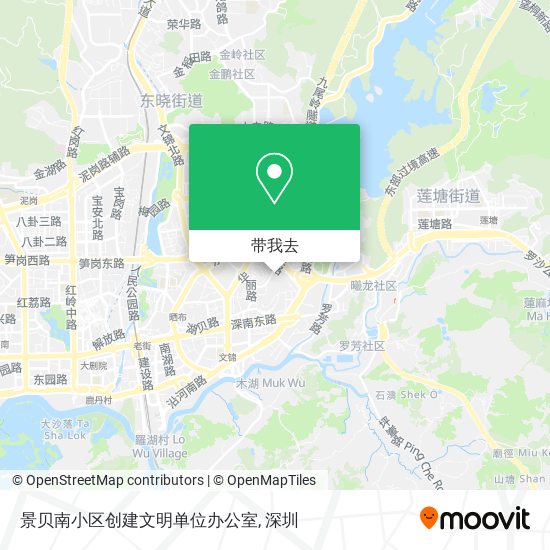 景贝南小区创建文明单位办公室地图