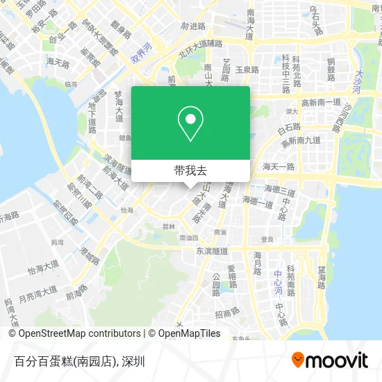 百分百蛋糕(南园店)地图