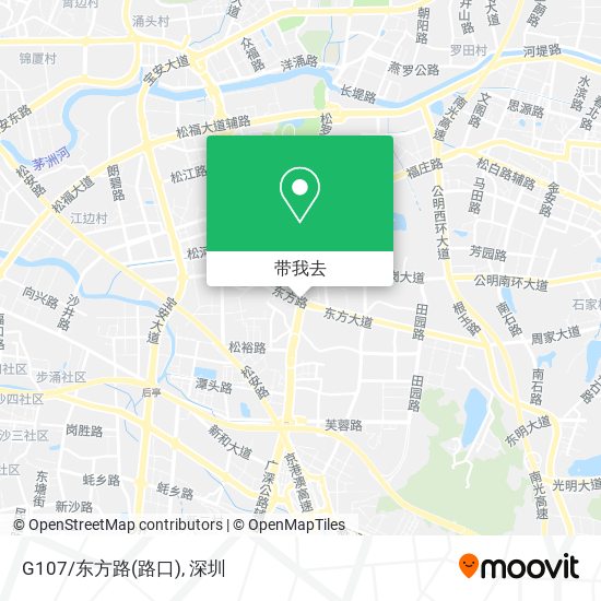 G107/东方路(路口)地图