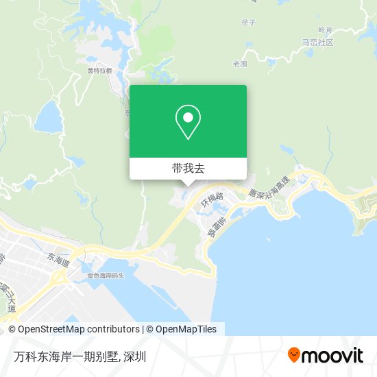 万科东海岸一期别墅地图
