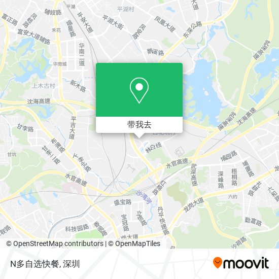 N多自选快餐地图