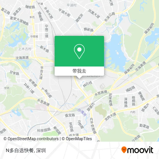N多自选快餐地图