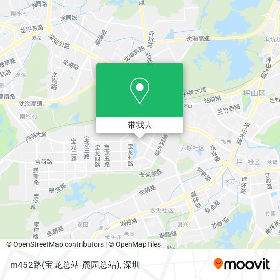 m452路(宝龙总站-麓园总站)地图