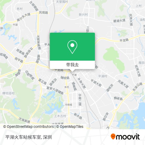 平湖火车站候车室地图