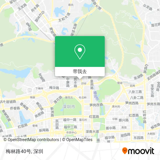 梅林路40号地图