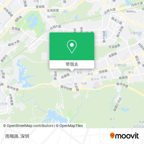 雨顺路地图