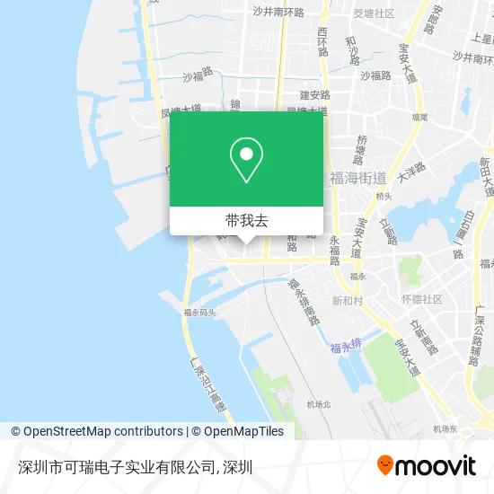 深圳市可瑞电子实业有限公司地图