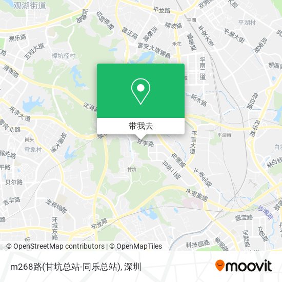 m268路(甘坑总站-同乐总站)地图