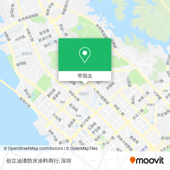 创立油漆防水涂料商行地图