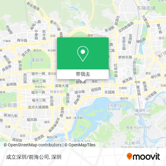 成立深圳/前海公司地图