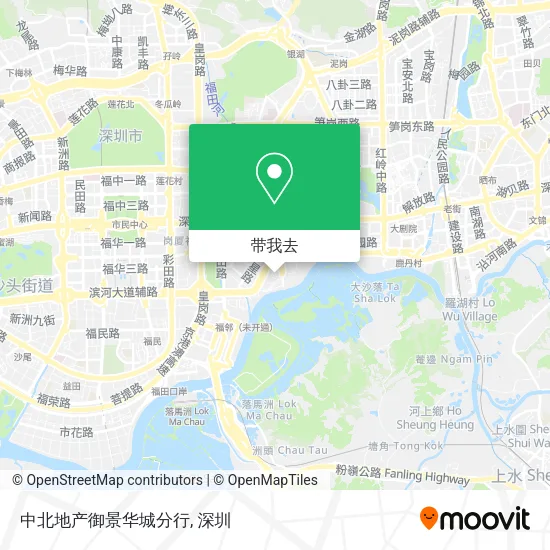 中北地产御景华城分行地图