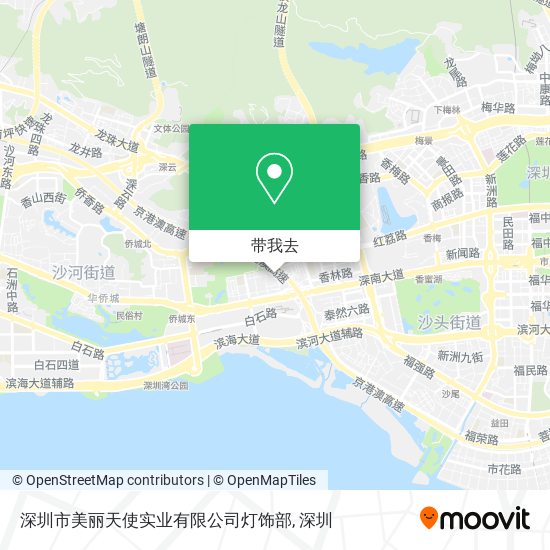 深圳市美丽天使实业有限公司灯饰部地图