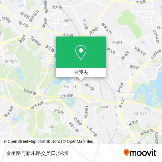 金星路与新木路交叉口地图