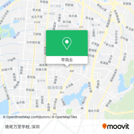 塘尾万里学校地图