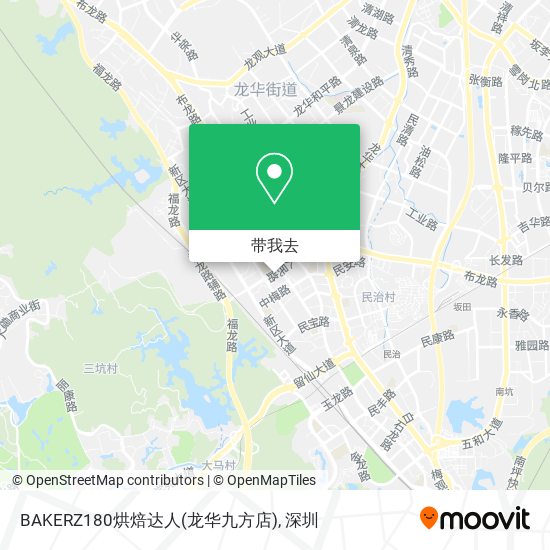 BAKERZ180烘焙达人(龙华九方店)地图